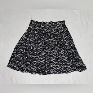 Black & White Skater Skirt